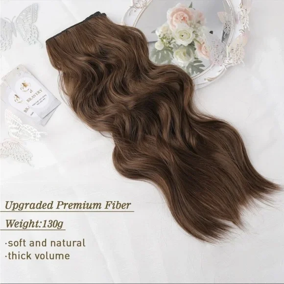 Just in 💫| Hair Extensions 20 Inch Clip in Hair Extensions Invisible Adjustable - Picture 3 of 9